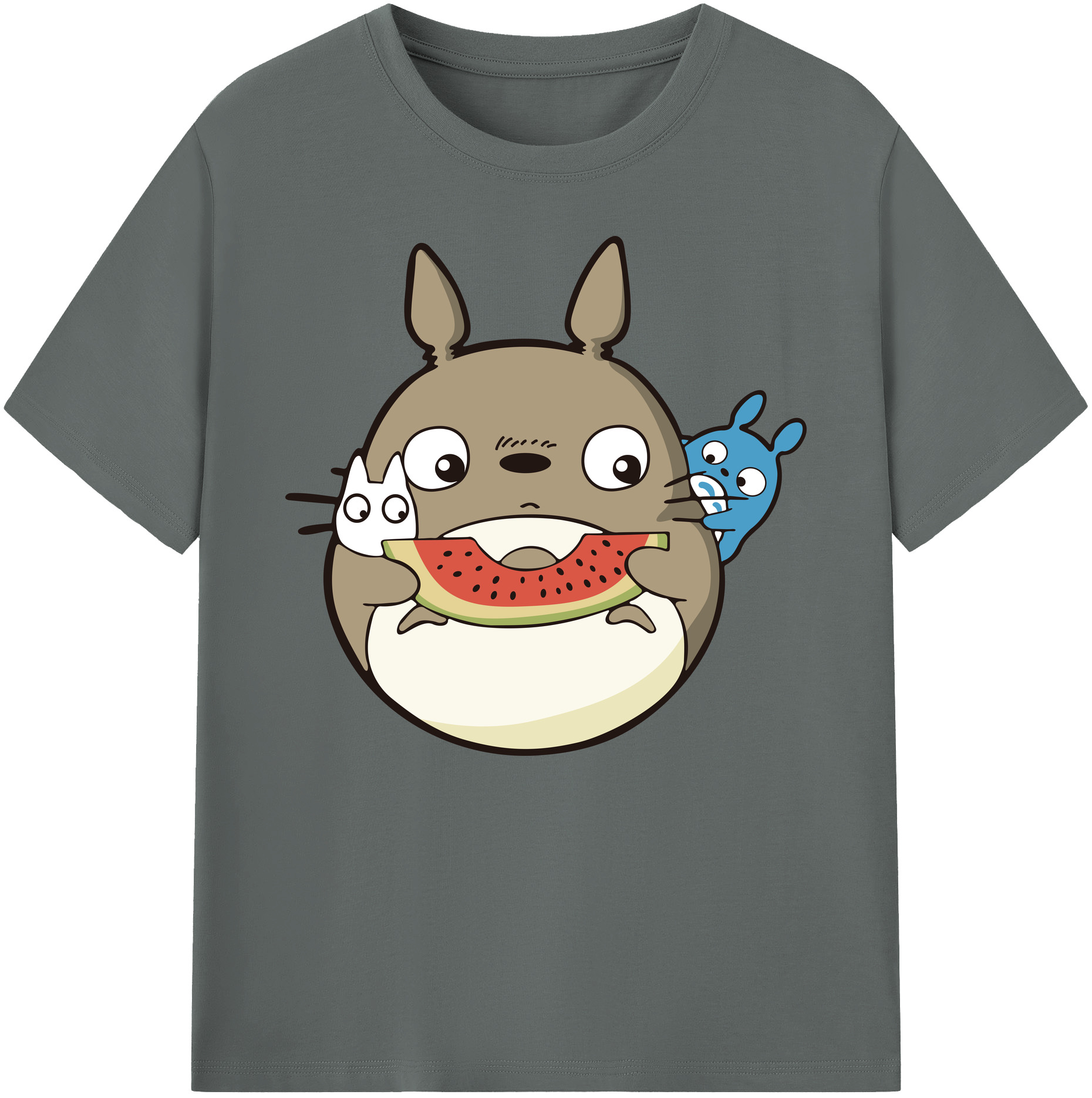 （画像用） となりのトトロ 草壁メイ 草壁サツキ My Neighbor Totoro Satsuki Kusakabe Mei Kusakabe 綿100％ メンズ半袖Tシャツ｜肌触りやわらか＆通気性
